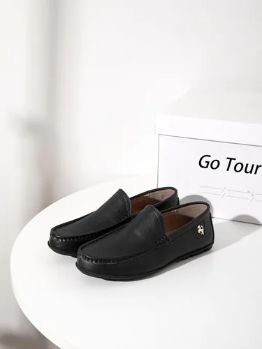 Vista 9 de Go Tour Mocasines casuales de cuero para hombre