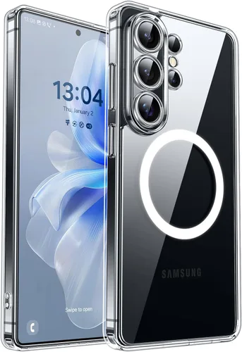 Vista 33 de CANSHN Funda diseñada para Samsung Galaxy A16-5G [protección completa de la cámara] [compatible con Magsafe] funda protectora trasera translúcida