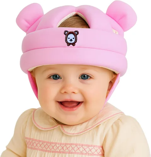 Vista 9 de Baby Head Protector for Crawling Walking, Infant Helmet with Foam Bumpers, Adjustable Baby Helmet for Crawling Walking, Toddler Helmet - Head Azul