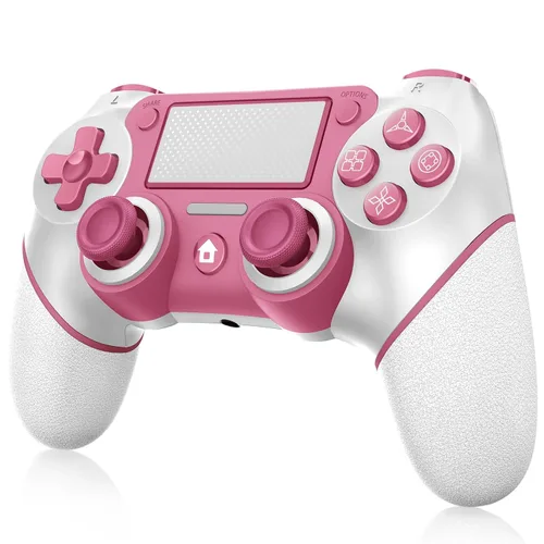 Vista 7 de Wireless Controller Compatible with PS4/Pro/Slim, Black ps4 controller with Dual Vibration, 1000mAh Battery, 6-Axis Motion Sensor, Built-in Speaker