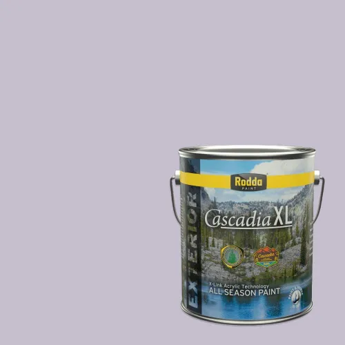 Vista 119 de Rodda Paint CASCADIA XL Pintura e imprimación de satén exterior en uno, cuarto de galón, bikini lavanda