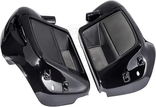 Vista 9 de Moto Onfire Guantera de carenados de pierna inferior para Harley Touring 2014+, Vivid Black Lowers calentadores de pies, Negro (Vivid Black)