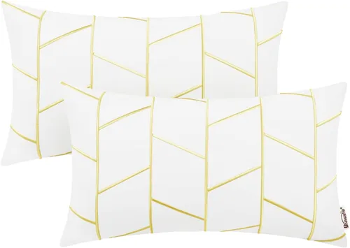 Vista 33 de BRAWARM Fundas de almohada de cuero 16 X 16 pulgadas, paquete de 2 fundas de almohada de cuero sintético negro, fundas de almohada decorativas
