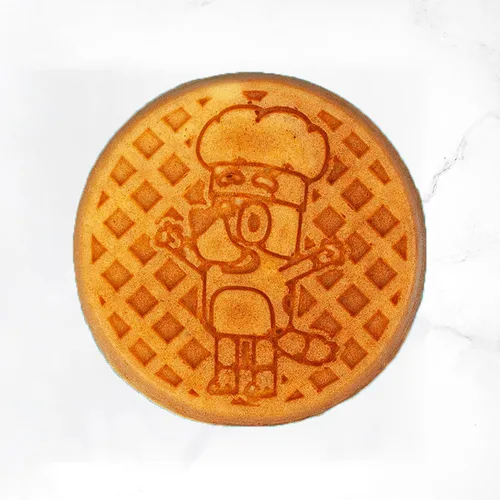 Vista 5 de Uncanny Brands Mini waflera Bluey - Divertidos waffles de personajes - Fácil de usar y limpiar