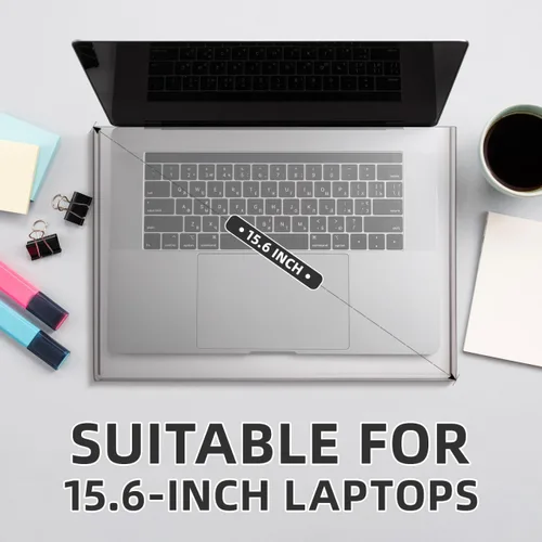 Vista 3 de UKCOCO Cubiertas de teclado para portátil de 15.6 pulgadas, cubierta de teclado acrílico, protector de teclado para computadora portátil de gato