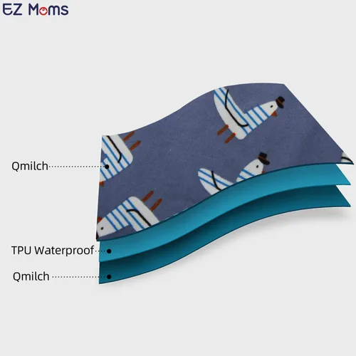 Vista 2 de EZ Moms Paquete de 2 pañales de natación para bebé, reutilizables, suaves y sedosos, lavables, pañales de natación para niños de 6 meses, pañales