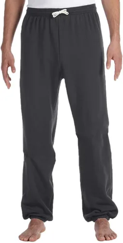 Vista 7 de Bella + Canvas - Pantalón largo de forro polar para hombre, color negro Athletic Heather
