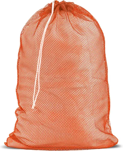 Vista 12 de Bolsa de lavandería de malla XL de Handy Laundry - Duradera, lavable a máquina con cierre de cordón seguro - Perfecta para dormitorios Negro