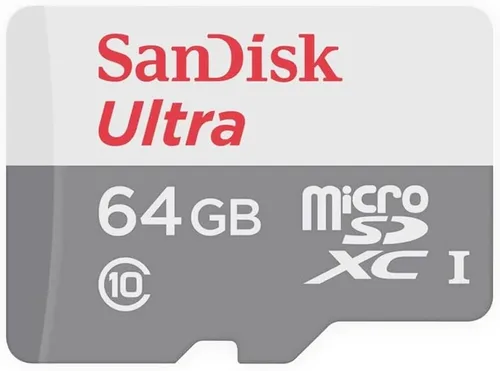Vista 2 de SANDISK Ultra MicroSDXC 64GB + adaptador SD 100MB/S Clase 10 UHS-I Tablet Embalaje