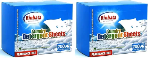 Vista 9 de Binbata - Hojas de detergente para ropa de hasta 200 cargas, sin plástico, ecológicas Citrus Charm Scent Liquidless Soap, Hypoallergenic