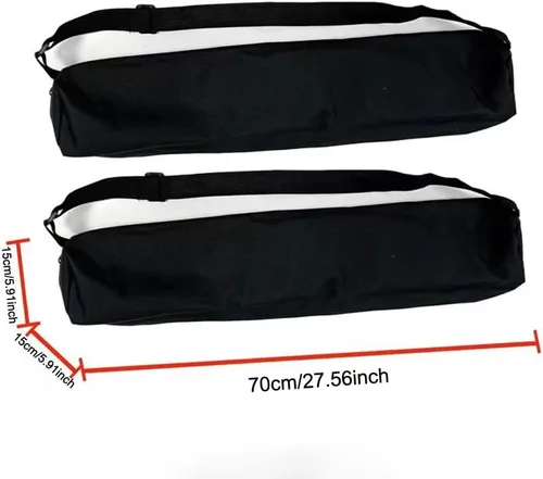 Vista 3 de Estuche de transporte para trípode de cámara con correa para el hombro de 27 pulgadas de largo, bolsa de trípode para micrófono, soporte