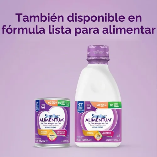 Vista 11 de Similac Alimentum con HMO 2'-FL - Fórmula hipoalergénica para bebés, para alergias alimentarias y cólicos debido a sensibilidad a las proteínas