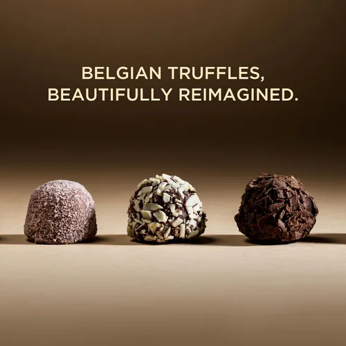 Vista 5 de Godiva - Caja de regalo de trufas belgas de chocolate oscuro, gourmet