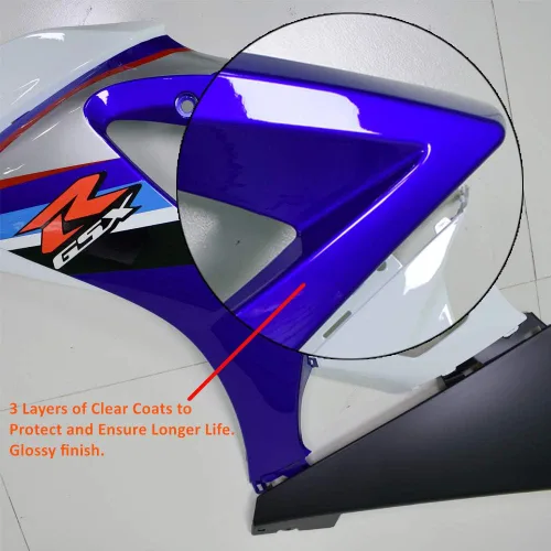 Vista 5 de Carenado negro brillante apto para Honda 2008 2009 2010 2011 CBR1000RR CBR 1000RR nueva inyección ABS plásticos carrocería kit cuerpo trabajo 08 09