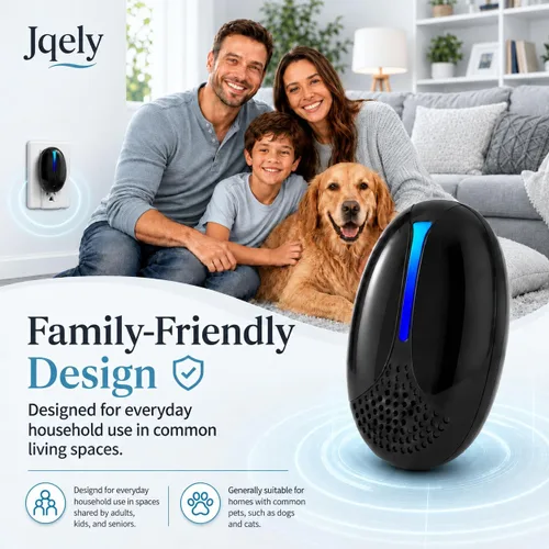 Vista 8 de Repelente ultrasónico de plagas para interiores, trampas para ratones Negro