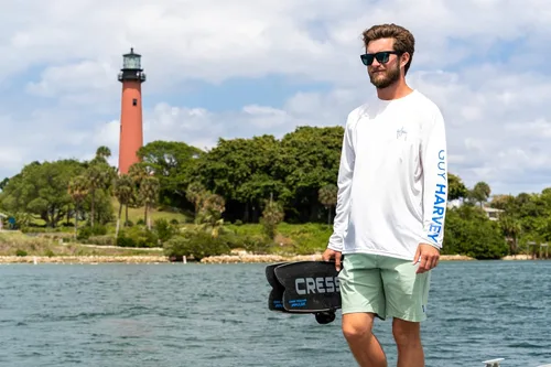 Vista 6 de Guy Harvey Camisa de protección solar de rendimiento de manga larga para hombre UPF 50+