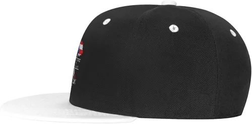 Vista 8 de DARLEKS Unisex Flat Bill Hats Adjustable Snapback Baseball Cap Flat Edge Hip Hop Hat