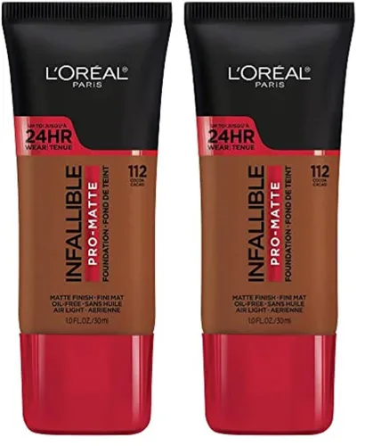 Vista 26 de L'Oreal Paris Cosmetics Makeup Infallible Pro-Matte - Base líquida de larga duración, True Porcelain, 1 onza líquida.