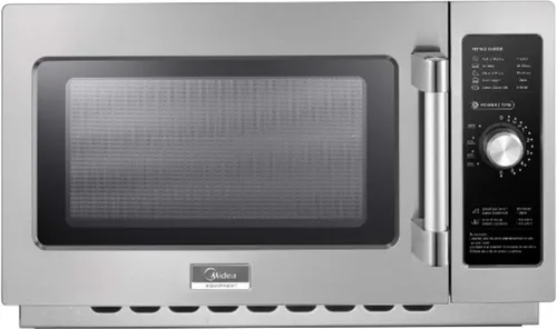Vista 11 de Midea Equipment 1025F0A - Horno de microondas comercial para encimera con dial, 1000 W, acero inoxidable, 0.9 pies cúbicos