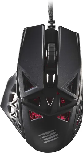 Vista 7 de Mad Catz R.A.T. Mouse para juegos con cable ajustable 8+ - 16000 DPI - 11 botones programables - 4 perfiles de usuario almacenados directamente