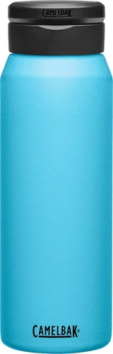 Vista 19 de CamelBak Fit Cap - Botella de agua aislada de acero inoxidable con asa de anidación, diseño a prueba de fugas para fitness y viajes Negro