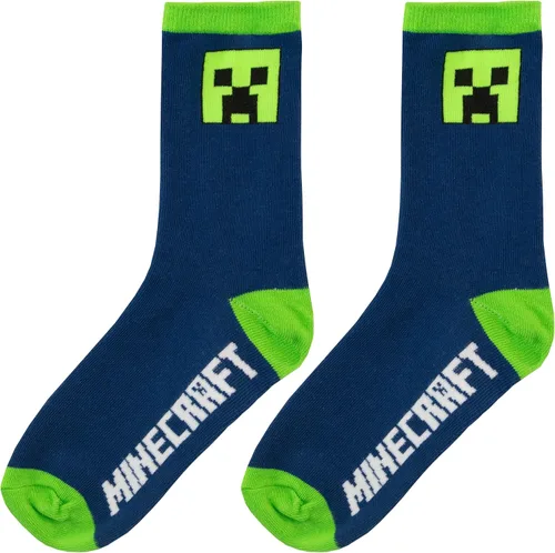 Vista 2 de Minecraft Paquete de 3 calcetines para niños