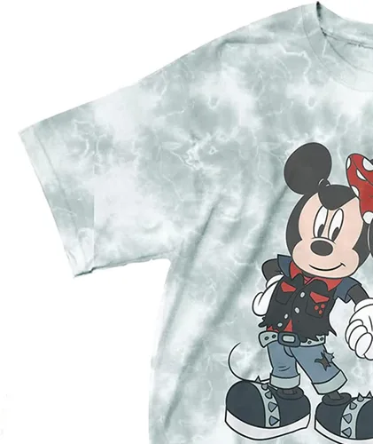 Vista 6 de Disney Camisa de moda de Mickey Mouse para mujer, ropa de Mickey y Minnie Mouse, camiseta de teñido anudado de Mickey Mouse