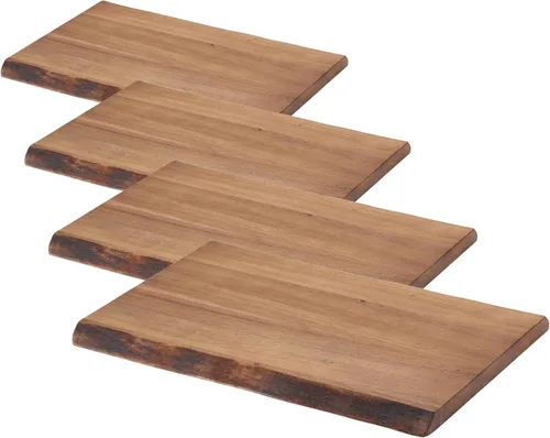 Vista 3 de Rachael Ray Pantryware - Tabla de cortar de madera/tabla de servir de madera, 17 x 12 pulgadas, color marrón
