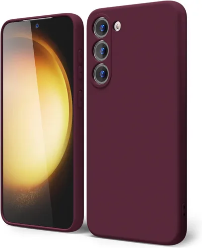 Vista 410 de oakxco Funda para teléfono Samsung Galaxy S8 de silicona líquida, delgada y fina de gel de goma suave TPU cubierta protectora simple llana