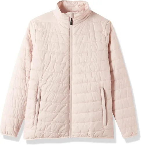 Vista 7 de Outdoor Ventures Chaqueta acolchada corta acolchada con cremallera completa para mujer, abrigo de invierno ligero y cálido