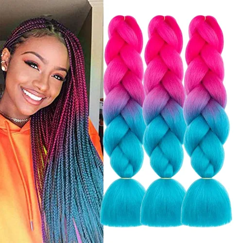 Vista 11 de Beige (613#) 6 paquetes de cabello trenzado de 24 pulgadas, de fibra sintética, sin picazón, extensiones de cabello para trenzar jumbo, textura