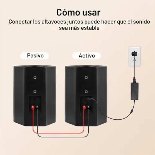Vista 5 de STUDIOFINIX Altavoces Bluetooth de 6.5 pulgadas para interiores y exteriores, impermeables, con cable, para montaje en pared, altavoces activos