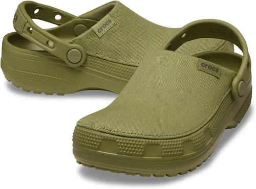 Vista 8 de Crocs Zuecos clásicos de lona elaborados unisex para hombres y mujeres