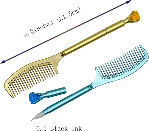 Vista 2 de 12 bolígrafos novedosos con diamantes brillantes y elegantes bolígrafos de gel femeninos para niños, escuela, oficina, fiesta, día de nacimiento