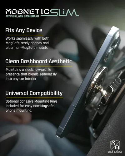 Vista 2 de Mob Armor Slim Mount MS MagSafe - Soporte para teléfono de coche