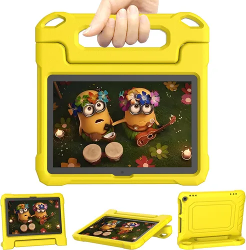 Vista 8 de DJ&RPPQ Funda resistente a prueba de golpes para niños, resistente (incompatible con Sony Nokia de 8 pulgadas) con soporte para niños, color negro