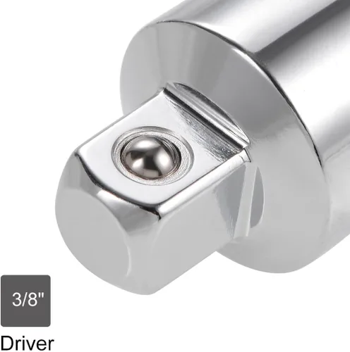 Vista 3 de uxcell 2 unidades de 1/2 pulgada (F) x 3/8 pulgadas (M) reductor de enchufe para llaves de trinquete, hembra a macho, Cr-V