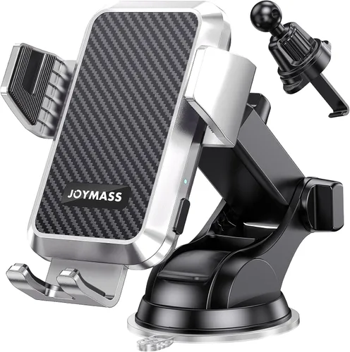 Vista 9 de JOYMASS Cargador inalámbrico de coche, soportes de teléfono para tu automóvil, soporte de teléfono de sujeción automática de 15 W, accesorios