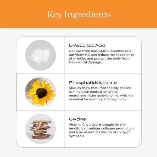 Vista 3 de CYMBIOTIKA Paquetes individuales de vitamina C, suministro liposomal, suplemento para apoyo inmunológico, refuerzo de colágeno y envejecimiento
