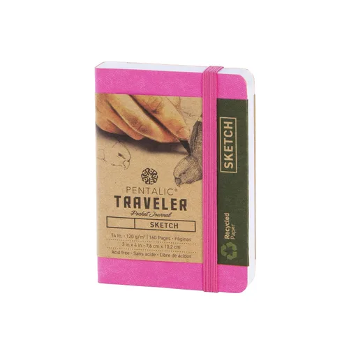 Vista 32 de Cuaderno de bocetos Travelers Dot Grid Pentalic Art, libre de ácidos