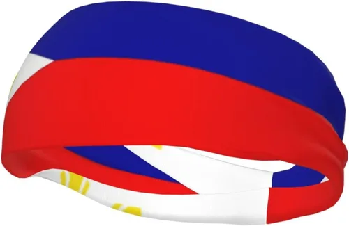 Vista 14 de Diadema deportiva con la bandera de Filipinas para hombres y mujeres, para correr, ciclismo, yoga, fitness, entrenamiento