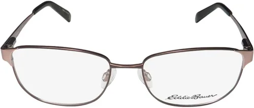 Vista 3 de Eddie Bauer 32206 - Armazón de lentes con bisagras de resorte de borde completo para mujer (52-16-135, marrón), Marrón