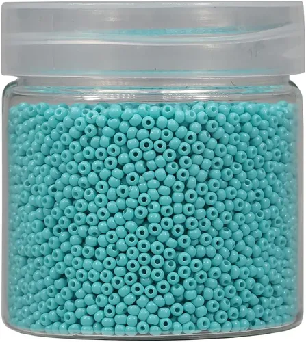 Vista 12 de Bala&Fillic Tamaño casi uniforme Cuentas de semillas redondas de color verde ejército de 2 mm Aproximadamente 10000 piezas/110 gramos en caja
