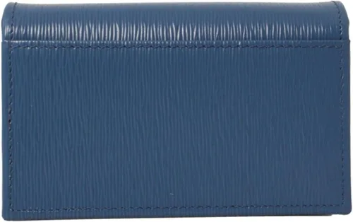 Vista 5 de Prada Vitello 1MC122 - Funda para tarjetas con logotipo distintivo «Move», Baltico (azul marino), Azul