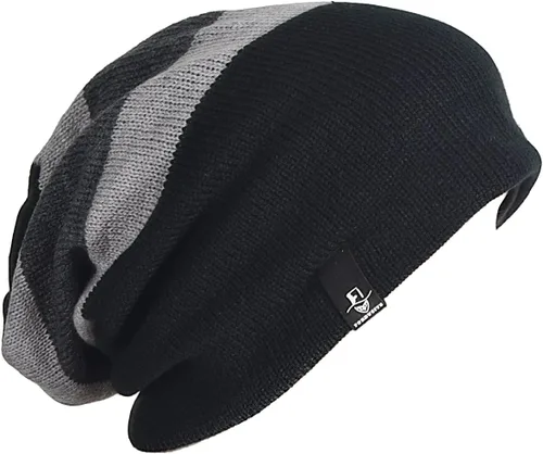 Vista 20 de FORBUSITE - Gorro holgado de punto para hombre, de gran tamaño, para verano e invierno B08