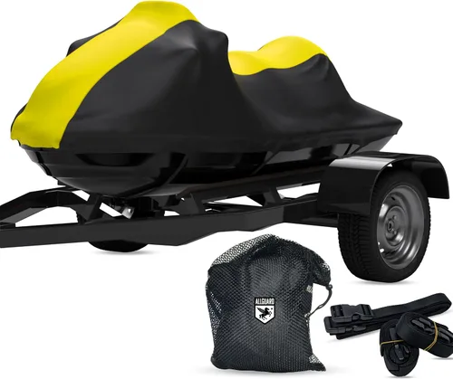 Vista 10 de Funda impermeable para moto acuática compatible con SEA DOO GTI SE 2006-2007, color azul/negro, remolcable, protege de la lluvia, el sol y mucho