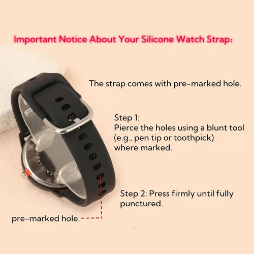 Vista 6 de MANIFO Reloj de pulsera analógico de cuarzo analógico con números arábigos clásicos para mujer, con correa de silicona, Negro