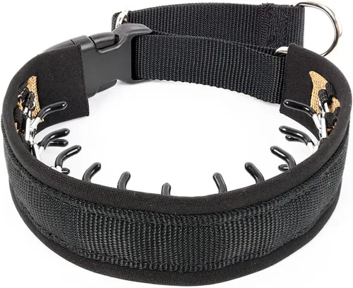 Vista 8 de Mayerzon Collar para perro, patentado Martingala, collar antitirones para perros pequeños, medianos y grandes, con hebilla para paseo y Negro