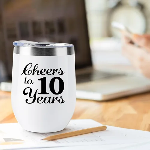 Vista 6 de Regalos de boda de 10º aniversario para pareja, esposa, marido, regalos para boda, decoración de aniversario de diez años, regalos de matrimonio