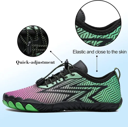 Vista 4 de Chaoslook Zapatos de agua para hombres y mujeres, deportes de secado rápido, zapatos acuáticos para natación, playa, descalzos, para senderismo